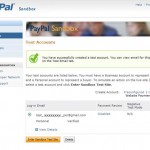 PayPal Sandbox Confirmation Page