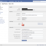 Facebook create a new app