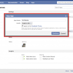 new Facebook app screen