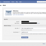new Facebook web site screen