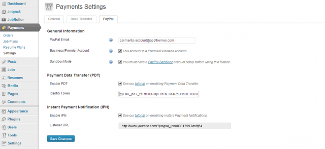 jobroller_paypal_settings