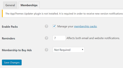 memberships-pricing-settings-classipress